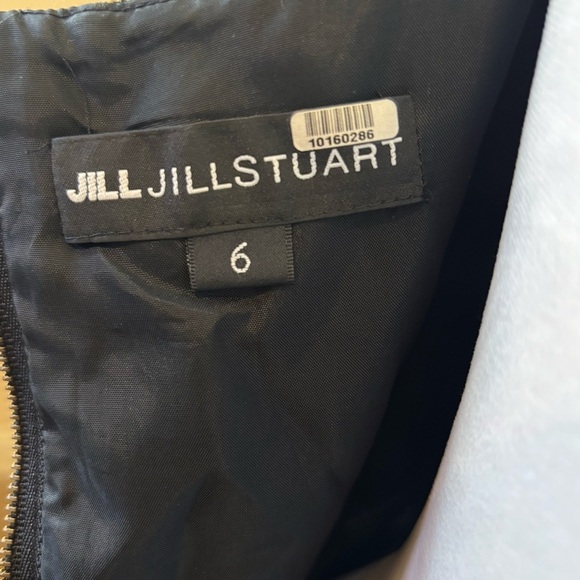 Jill Stuart Tea A-line Dress Black Gold Floral Embroidered Lace Romantic Gothic - Picture 14 of 16